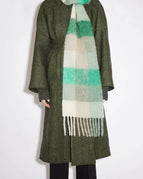 White/Green grid / One Size